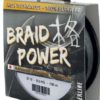 tresse power braid 150 metres jaune 0,14