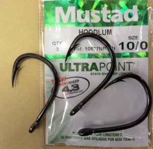 MUSTAD hoodlum 10/0 3pieces